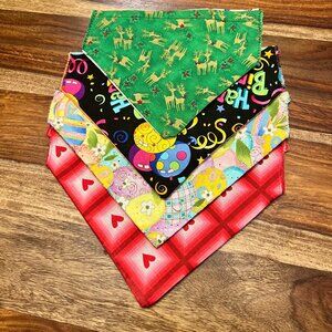 Reversible Dog Bandanas 4 Pack of Special Occasions "New"